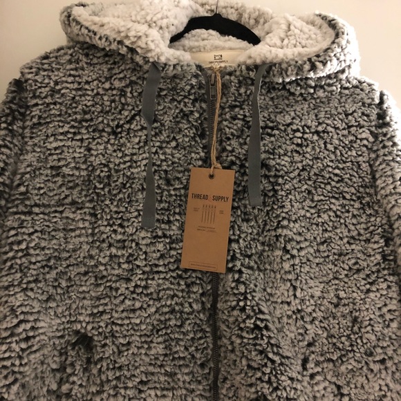 Thread & Supply Sherpa zipper hoodie - Picture 2 of 6